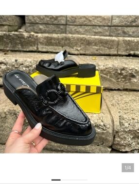 Sam Edelman Circus NY Patent Leather Mule Loafer NIB